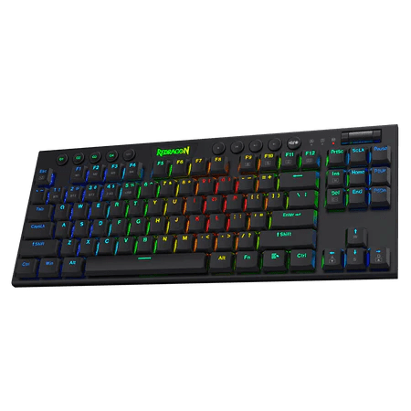 Redragon K621 Horus TKL Wireless RGB Mechanical Keyboard, 5.0 BT/2.4 Ghz/Wired Three Modes 80% Ultra-Thin Low Profile Bluetooth Keyboard w/Dedicated Media Control & Linear Red Switches, Black Redragon K621 Horus TKL Wireless RGB Mechanical Keyboard, 5.0 BT/2.4 Ghz/Wired Three Modes 80% Ultra-Thin Low Profile Bluetooth Keyboard w/Dedicated Media Control & Linear Red Switches, Black
